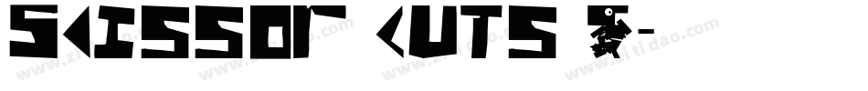Scissor Cuts 2字体转换